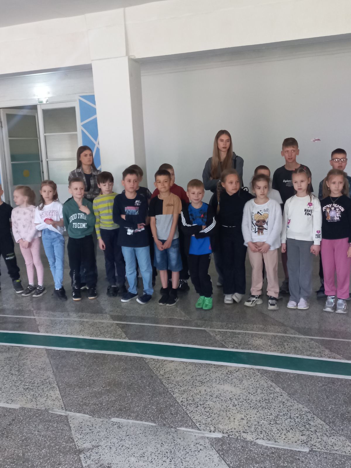 Линейка, посвящённая открытию пришкольного летнего лагеря